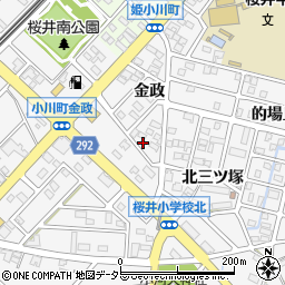 愛知県安城市小川町金政101周辺の地図