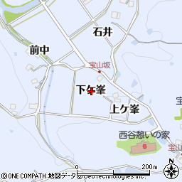 兵庫県宝塚市大原野下ケ峯周辺の地図