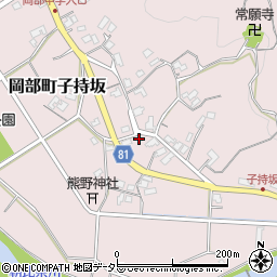 静岡県藤枝市岡部町子持坂309周辺の地図