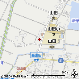 兵庫県姫路市山田町西山田141周辺の地図