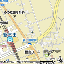 兵庫県三田市福島249周辺の地図