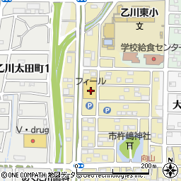 フィール乙川店周辺の地図