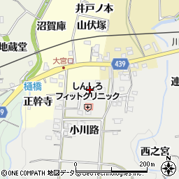 愛知県新城市川路小川路134周辺の地図