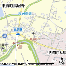 滋賀県甲賀市甲賀町鳥居野444周辺の地図