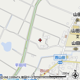 兵庫県姫路市山田町西山田160周辺の地図