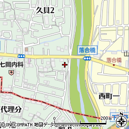 京都府長岡京市久貝3丁目5周辺の地図