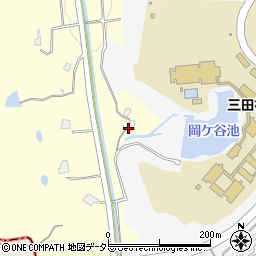 兵庫県三田市上内神833周辺の地図