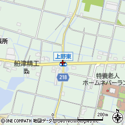 上野東周辺の地図