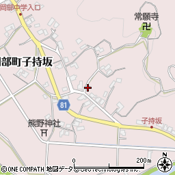 静岡県藤枝市岡部町子持坂290周辺の地図