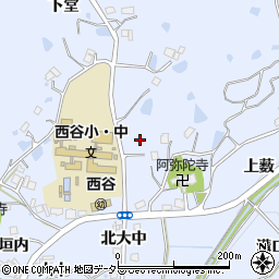 兵庫県宝塚市大原野西谷周辺の地図
