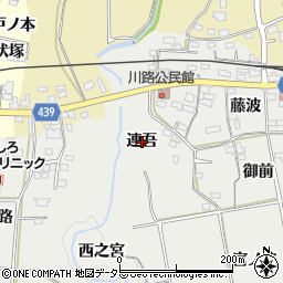 愛知県新城市川路連吾周辺の地図