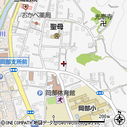 静岡県藤枝市岡部町内谷599-11周辺の地図