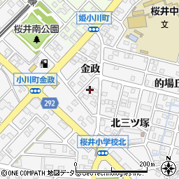 愛知県安城市小川町金政98周辺の地図