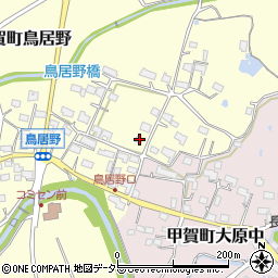 滋賀県甲賀市甲賀町鳥居野383周辺の地図