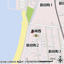 愛知県常滑市新田町2丁目15周辺の地図
