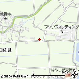 兵庫県姫路市林田町口佐見71周辺の地図