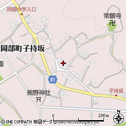 静岡県藤枝市岡部町子持坂289周辺の地図