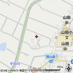 兵庫県姫路市山田町西山田155周辺の地図