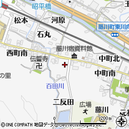 愛知県岡崎市藤川町中町南68周辺の地図
