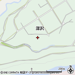 愛知県新城市有海深沢周辺の地図