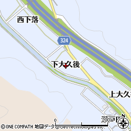 愛知県岡崎市池金町下大久後周辺の地図
