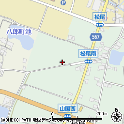 兵庫県加東市松尾558周辺の地図