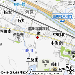 愛知県岡崎市藤川町中町南60周辺の地図