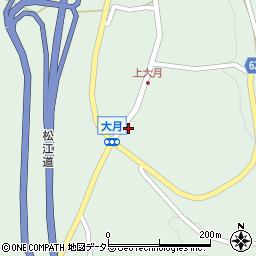 広島県庄原市口和町大月572周辺の地図