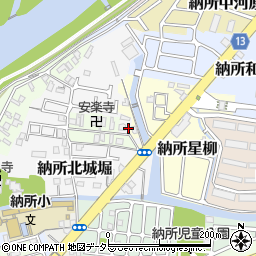 京都府京都市伏見区納所北城堀5周辺の地図