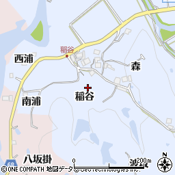 兵庫県宝塚市大原野稲谷周辺の地図