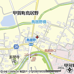 滋賀県甲賀市甲賀町鳥居野438周辺の地図