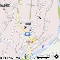 兵庫県姫路市夢前町菅生澗454周辺の地図