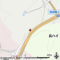 愛知県岡崎市樫山町越沢周辺の地図