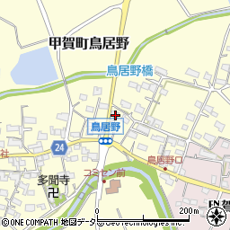 滋賀県甲賀市甲賀町鳥居野436周辺の地図