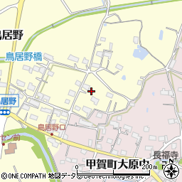 滋賀県甲賀市甲賀町鳥居野374周辺の地図