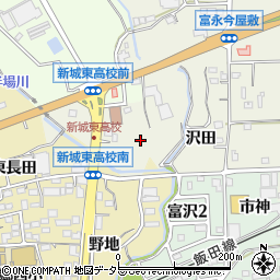 愛知県新城市富永（向夏目）周辺の地図