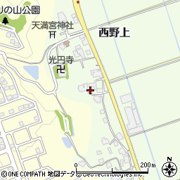 兵庫県三田市西野上450周辺の地図