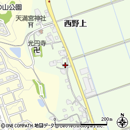 兵庫県三田市西野上447周辺の地図