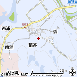 兵庫県宝塚市大原野稲谷16周辺の地図