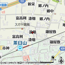 愛知県新城市富永漆畑周辺の地図
