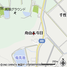 愛知県岡崎市竜泉寺町（舟山六斗目）周辺の地図