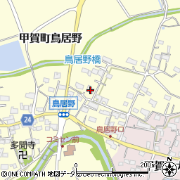 滋賀県甲賀市甲賀町鳥居野416周辺の地図