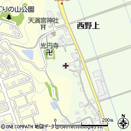 兵庫県三田市西野上452周辺の地図
