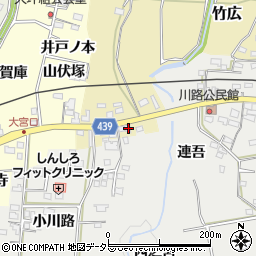 愛知県新城市竹広293周辺の地図