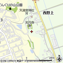 兵庫県三田市西野上459周辺の地図
