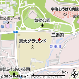 京都府宇治市五ケ庄周辺の地図