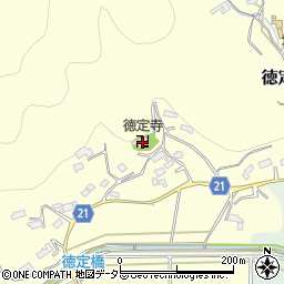 徳定寺周辺の地図