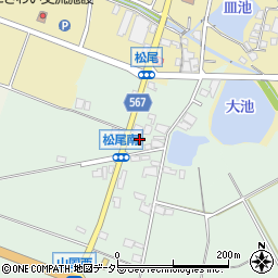 兵庫県加東市松尾563周辺の地図