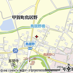 滋賀県甲賀市甲賀町鳥居野420周辺の地図
