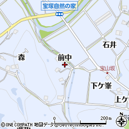 兵庫県宝塚市大原野前中周辺の地図